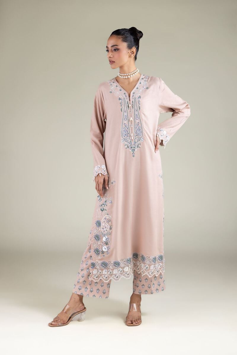 Embroidered | Raw Silk | Kurta | USD 70.00