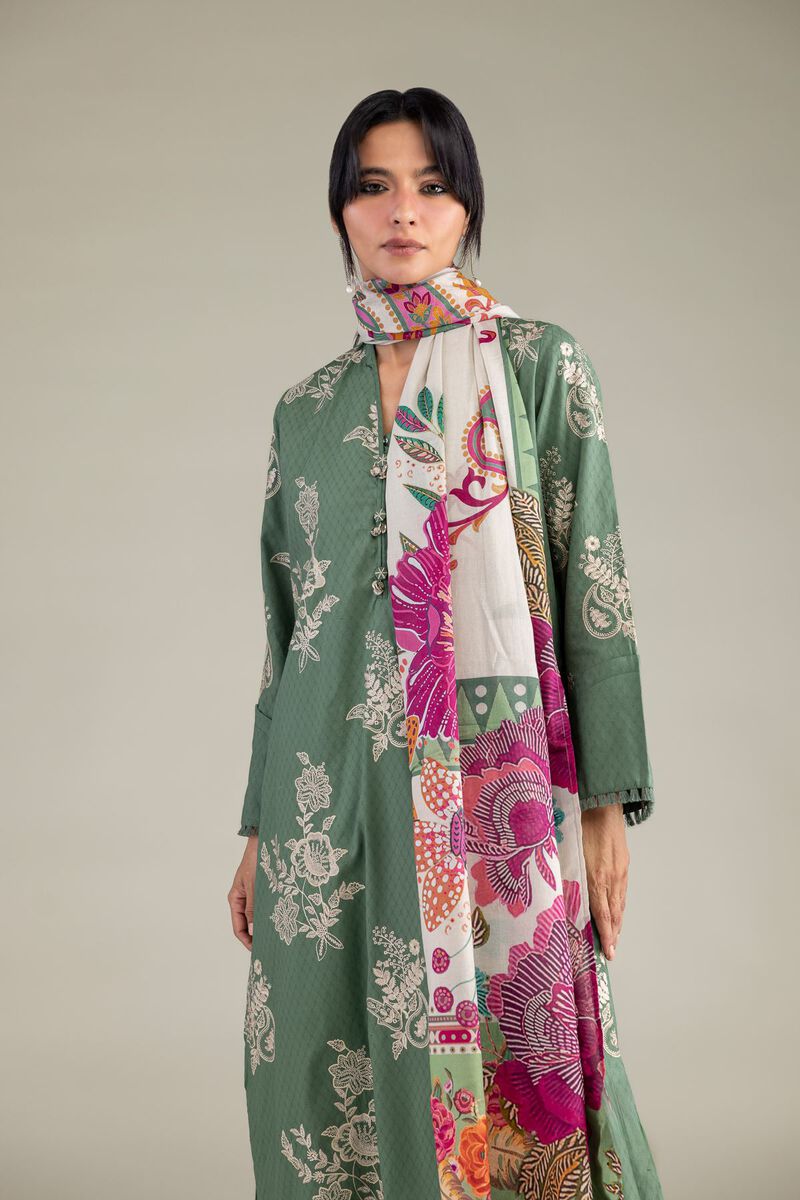 Embroidered | Cotton Dobby | Floral Cotton Kurta | USD 45.00
