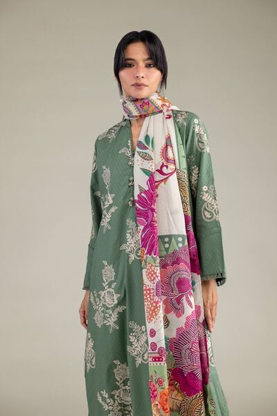 Embroidered | Cotton Dobby | Floral Cotton Kurta | USD 45.00