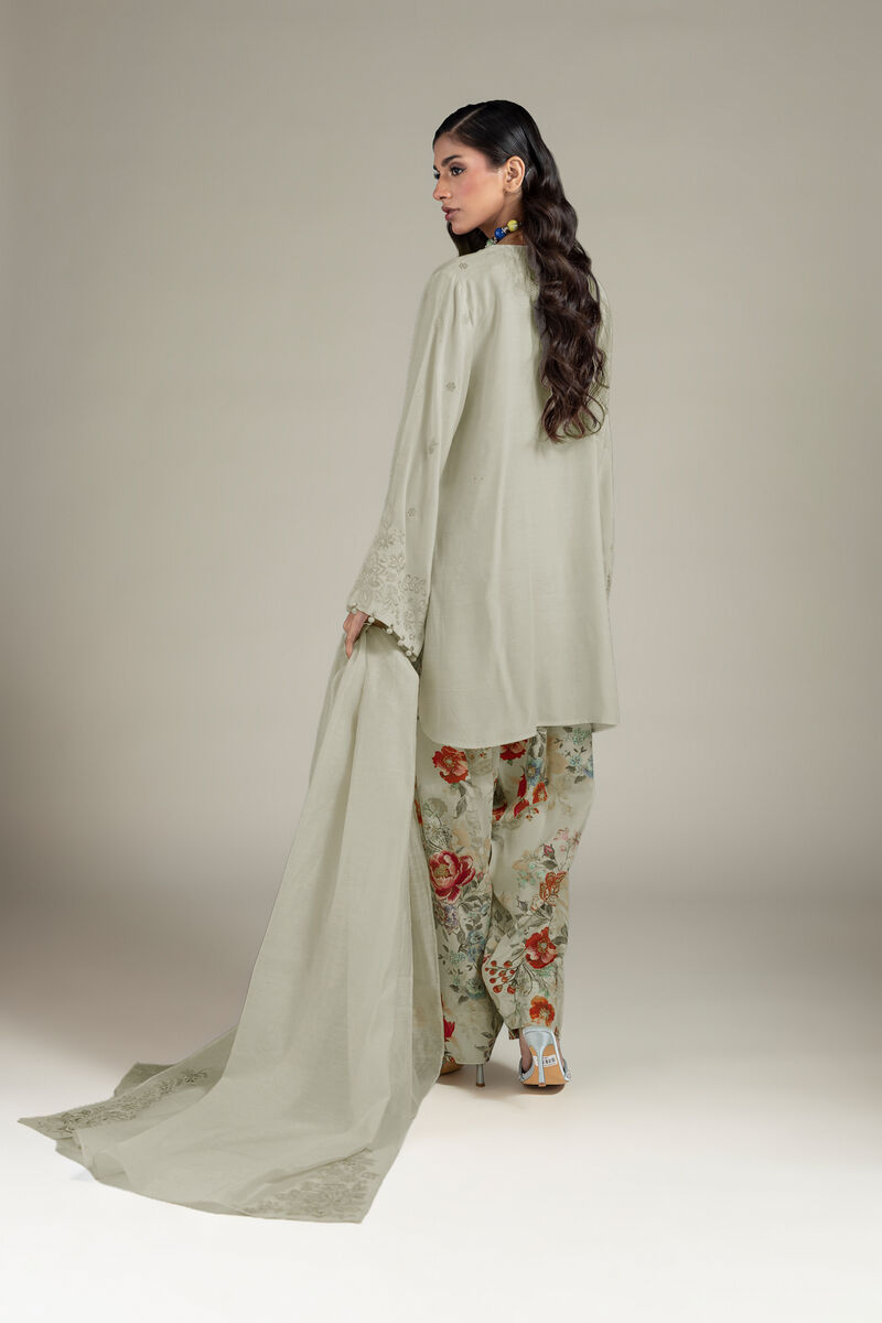 Embroidered | Raw Silk | Tailored Silk Suit | USD 85.00