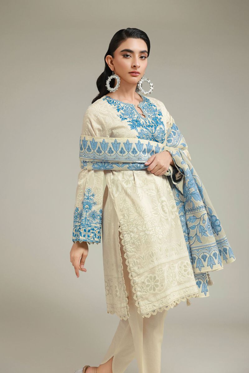 Embroidered | Cambric | Tailored 3-Piece Set | USD 85.00