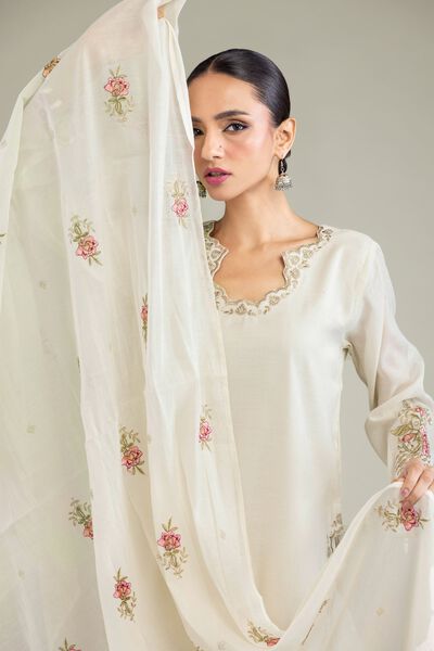 Embroidered | Paper Silk | Dupatta | USD 40.00