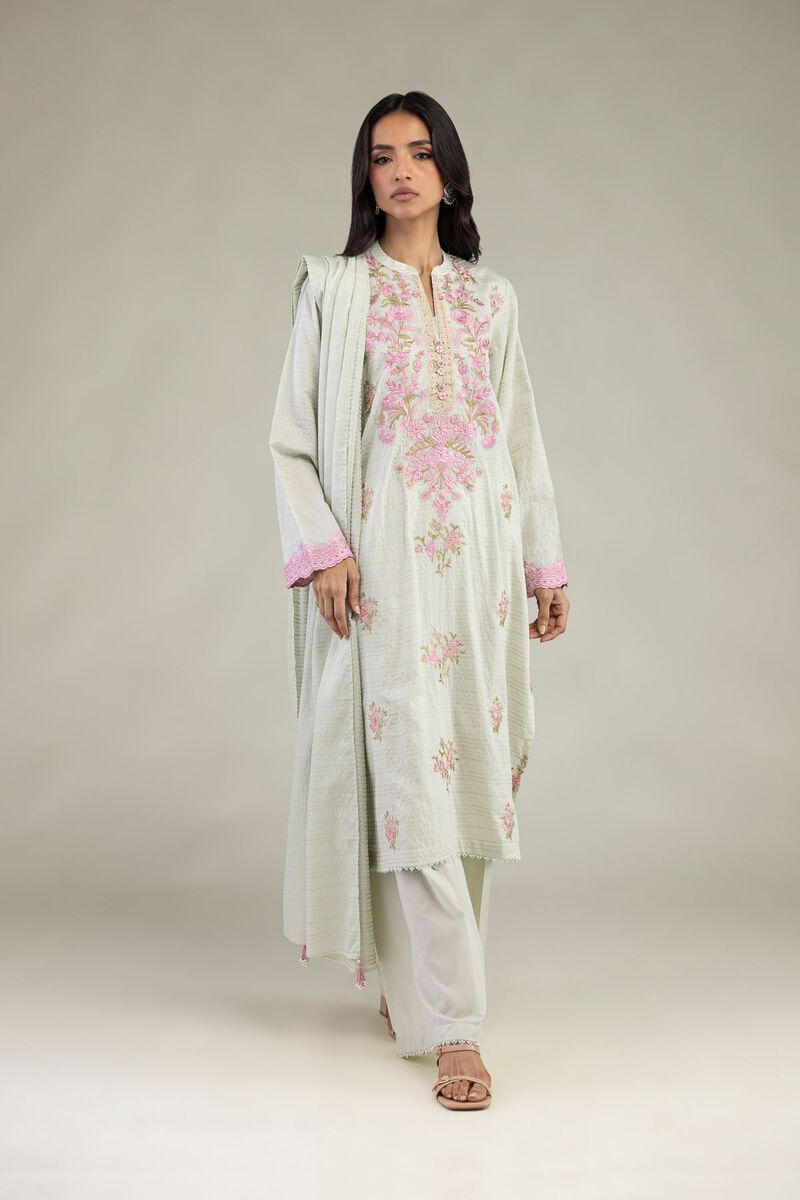 Embroidered | Messuri Dobby | Messuri Tailored 3-Piece | USD 85.00