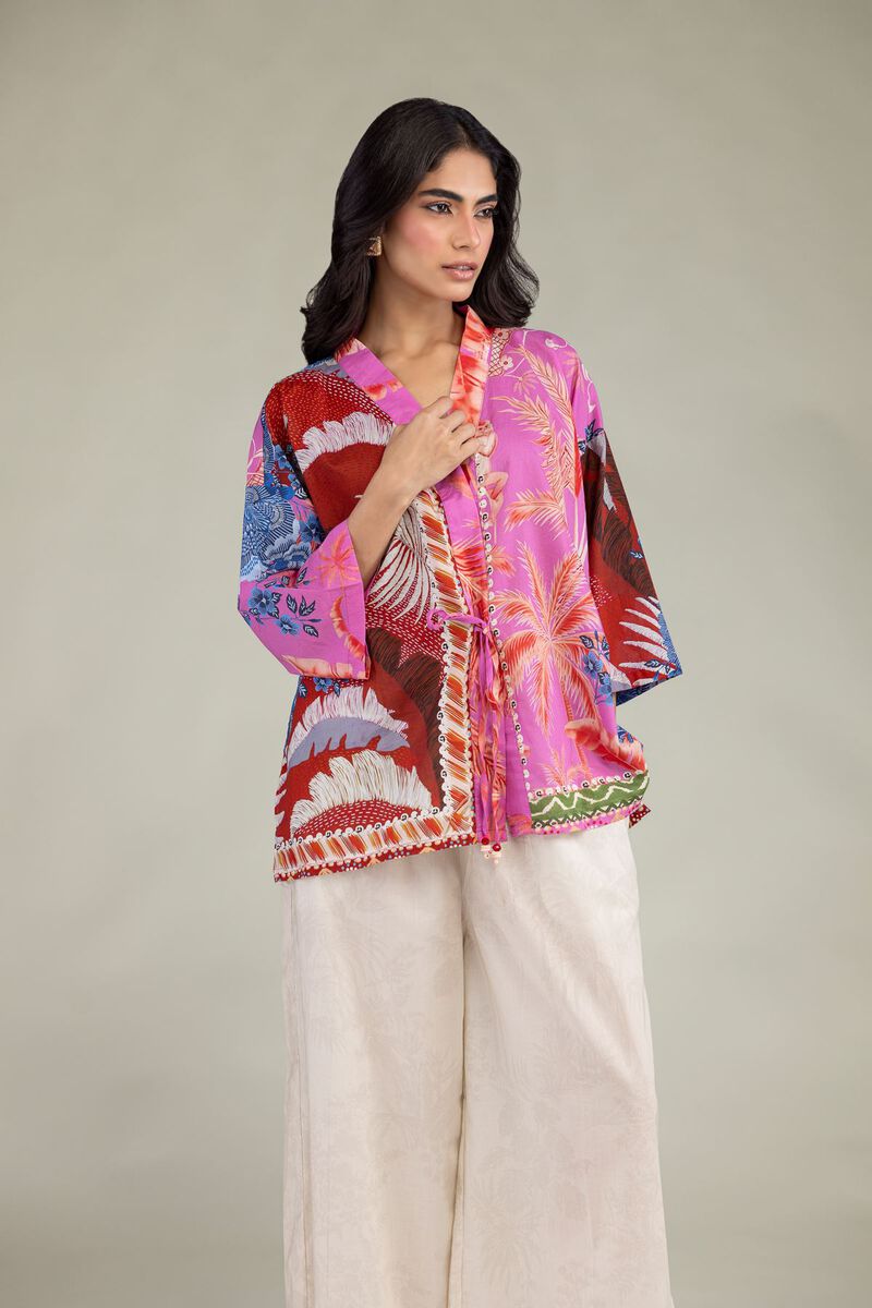 Printed | Cambric | Floral Cambric Tunic | USD 35.00
