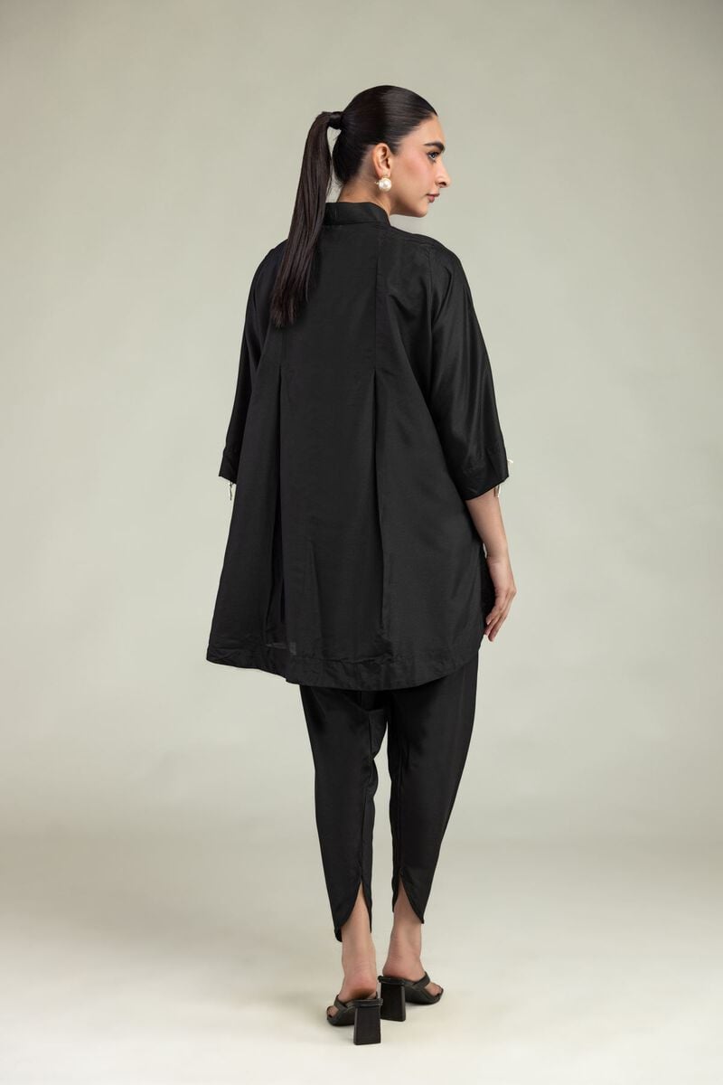 Embroidered | Arabic Lawn | Black Lawn Kurta | USD 35.00
