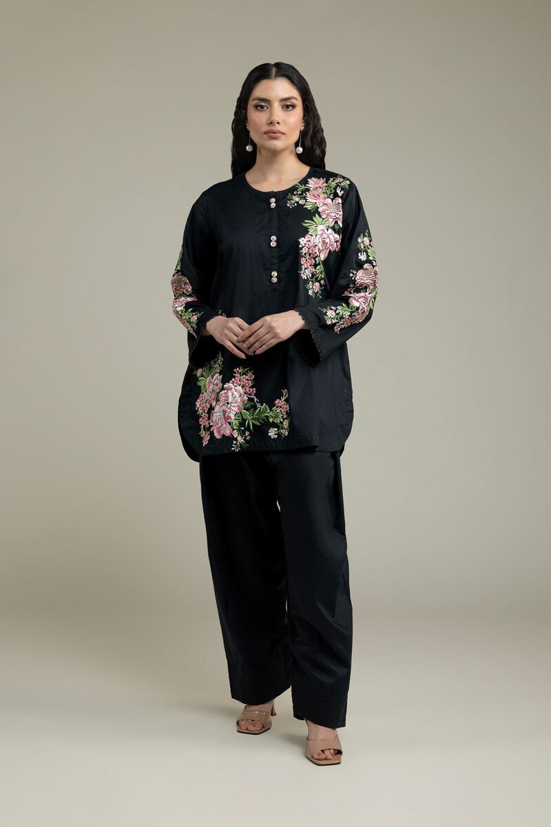 Embroidered | Cambric | Black Solid Shalwar | USD 25.00