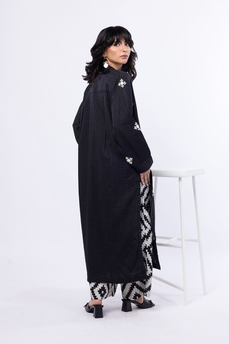 Embroidered | Double Layer Striped | Kurta | USD 20.00