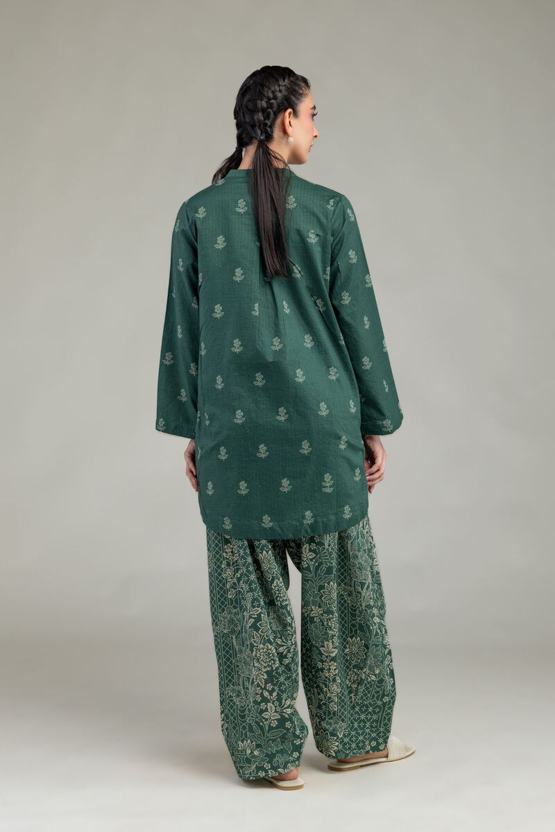 Printed | Cotton Dobby | Green Cotton Kurta | USD 30.00