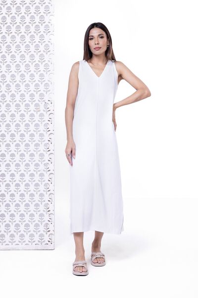 Dyed | Variegated Rib | Maxi Dress | USD 7.50