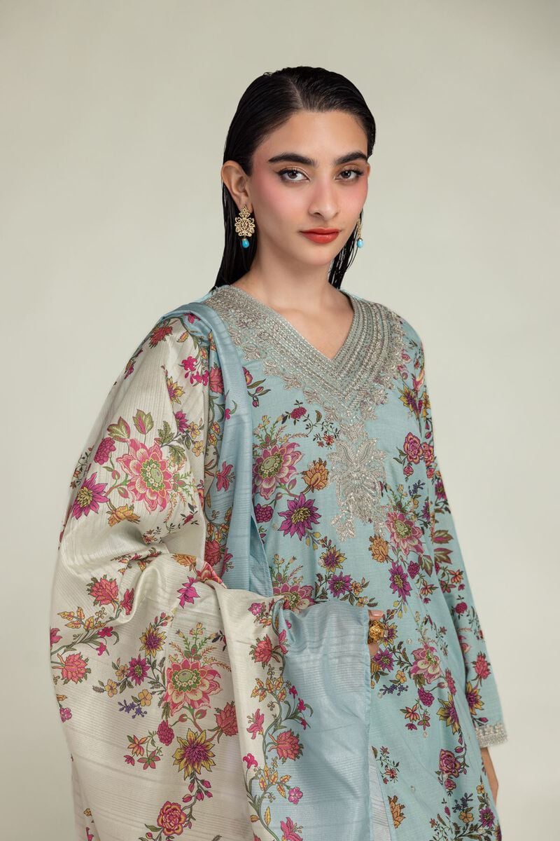 Embroidered | Mesuri | Floral Mesuri Dupatta | USD 35.00