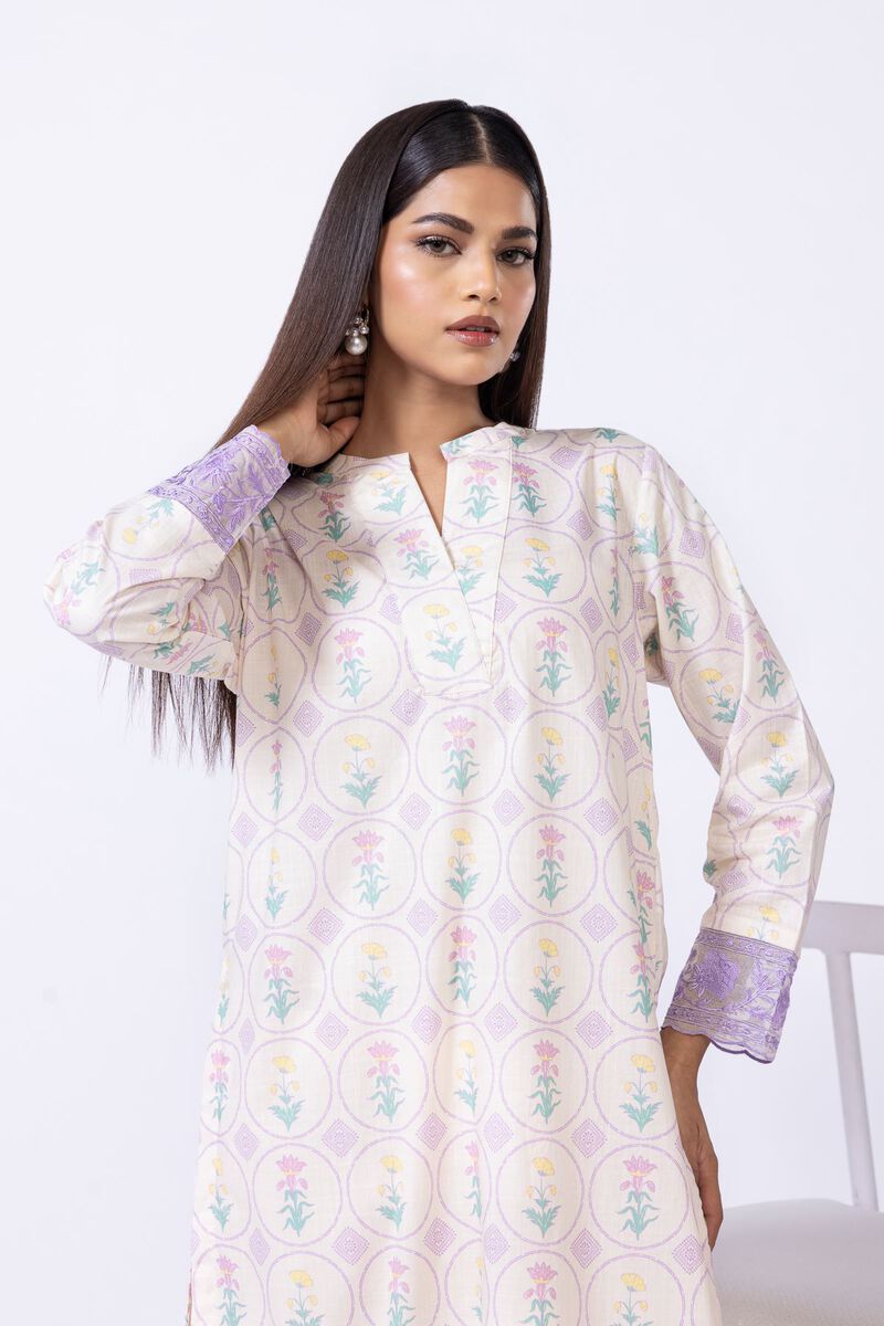 Embroidered | Crosshatch Poplin | Kurta | USD 35.00