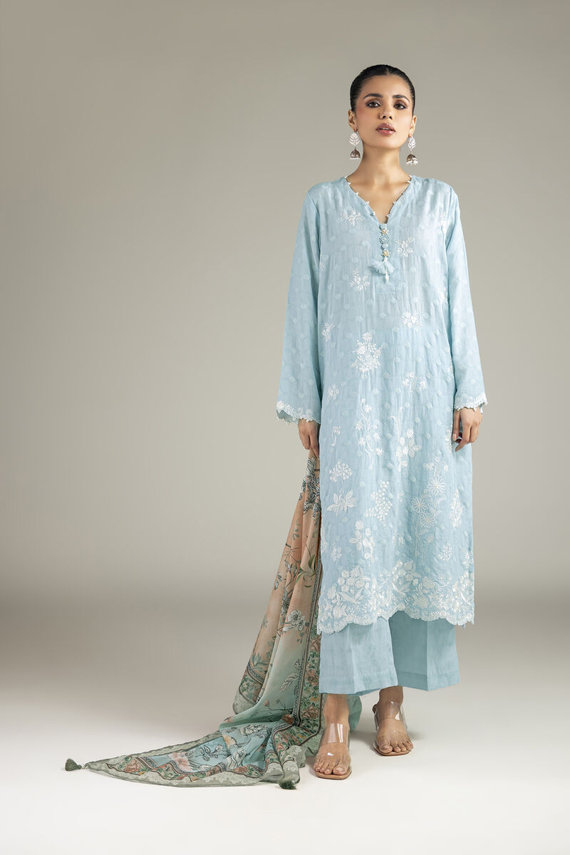 Embroidered | Broshia | Floral Tailored 3-Piece | USD 80.00