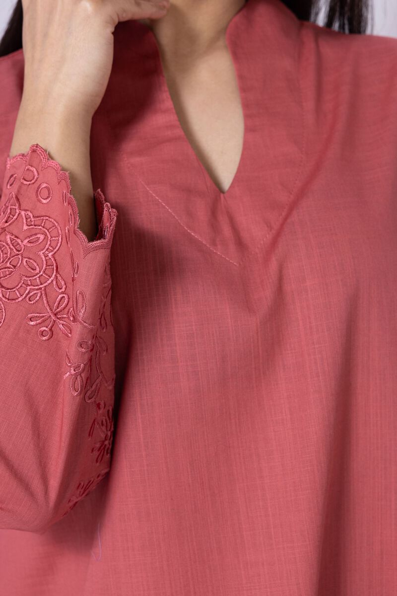 Embroidered | Crosshatch Poplin | Kurta | null