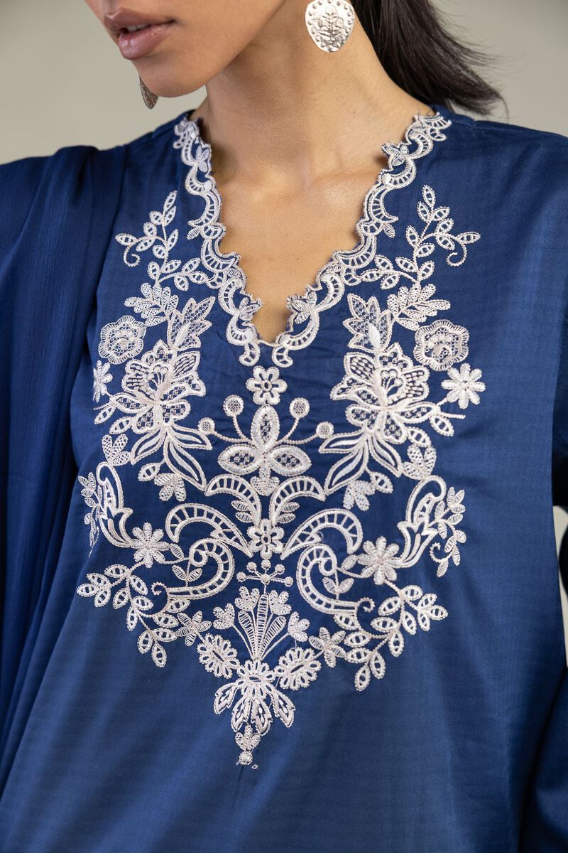 Embroidered | Dobby | Tailored 3-Piece Set | USD 80.00