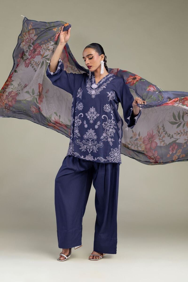 Embroidered | Chiffon | Floral Chiffon Dupatta | USD 30.00