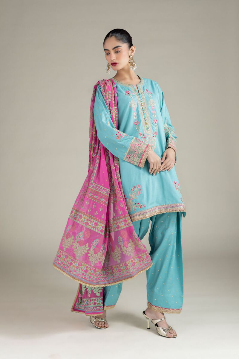 Printed | Raw Silk | Dupatta | USD 28.00