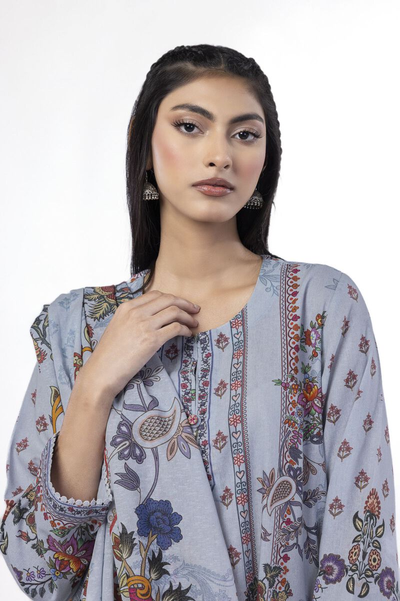 Printed | Karandi | Tailored 3 Piece | USD 50.00