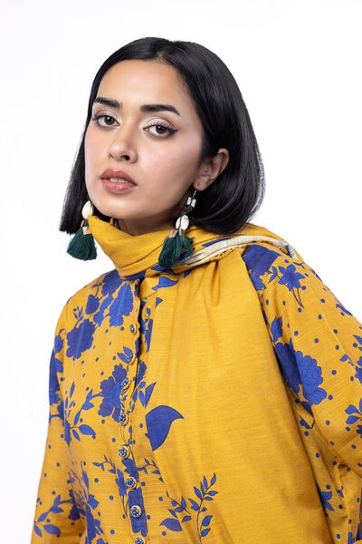 Printed | Textured Cotton | Tailored 3 Piece | USD 45.00