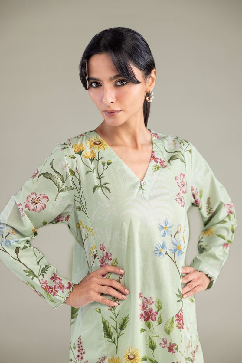 Printed | Cambric | Floral Longline Kurta | USD 35.00