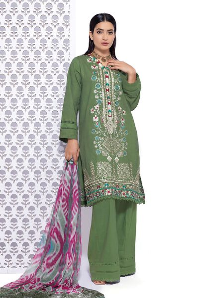 Embroidered | Crosshatch | Tailored 3 Piece | USD 24.00