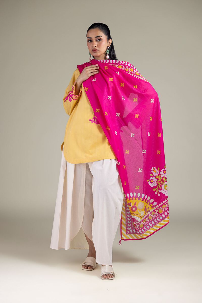 Embroidered | Cotton Net | Dupatta | USD 25.00