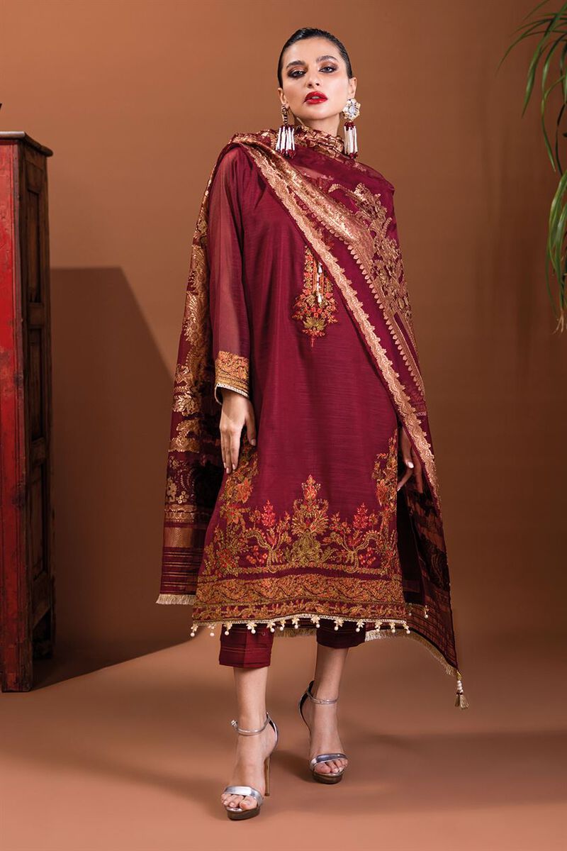 Embroidered | Polyester Organza | Fabrics 3 Piece | null