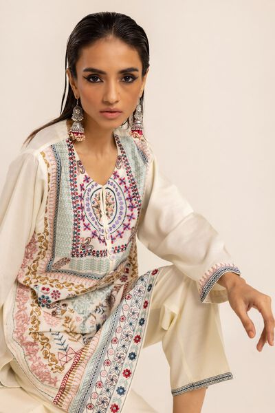 Classic Kurta, OFF-WHITE, hi-res