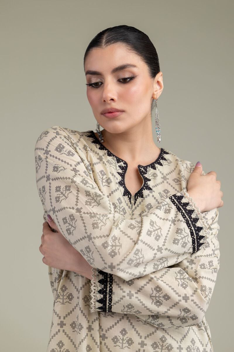 Embroidered | Lawn | Lawn V-Neck Kurta | USD 40.00