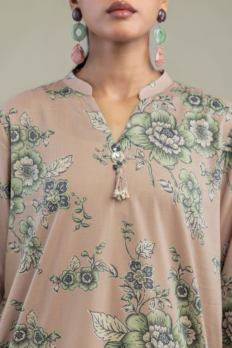 Printed | Cambric | Short Floral Kurta | USD 35.00