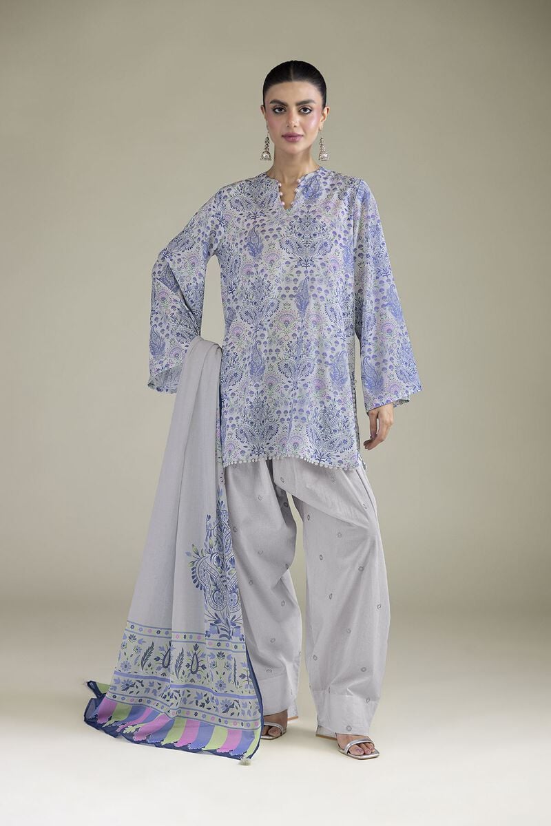 Embroidered | Cambric | Cambric Tailored 3-Piece | USD 65.00