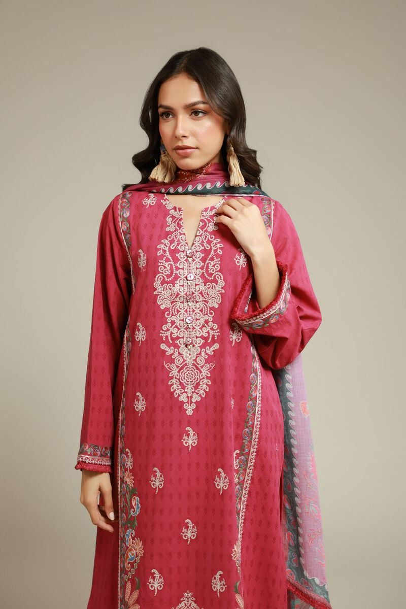 Embroidered | Dobby | Tailored 3-Piece Suit | USD 80.00