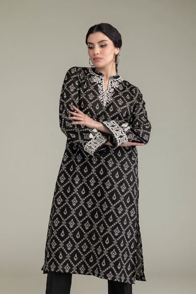 Embroidered | Lawn | Black Lawn Kurta | USD 35.00