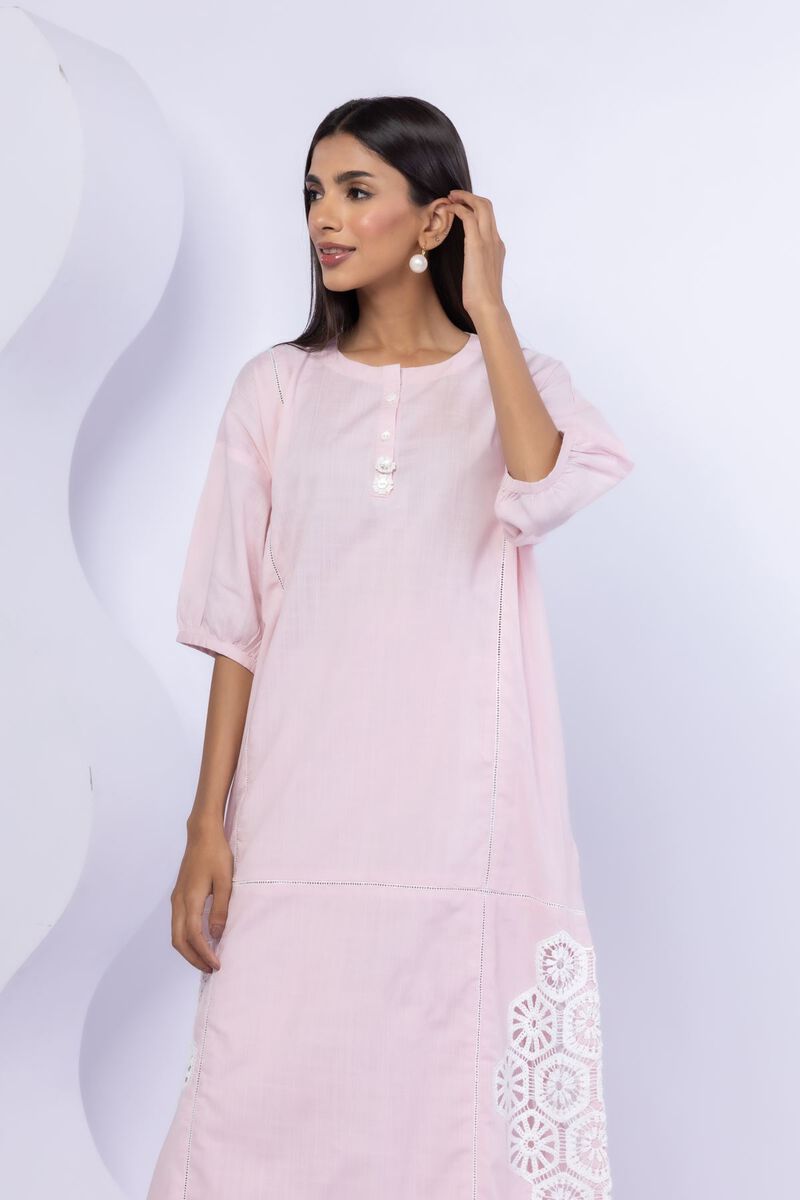 Embroidered | Crosshatch Poplin | Kurta | USD 17.50
