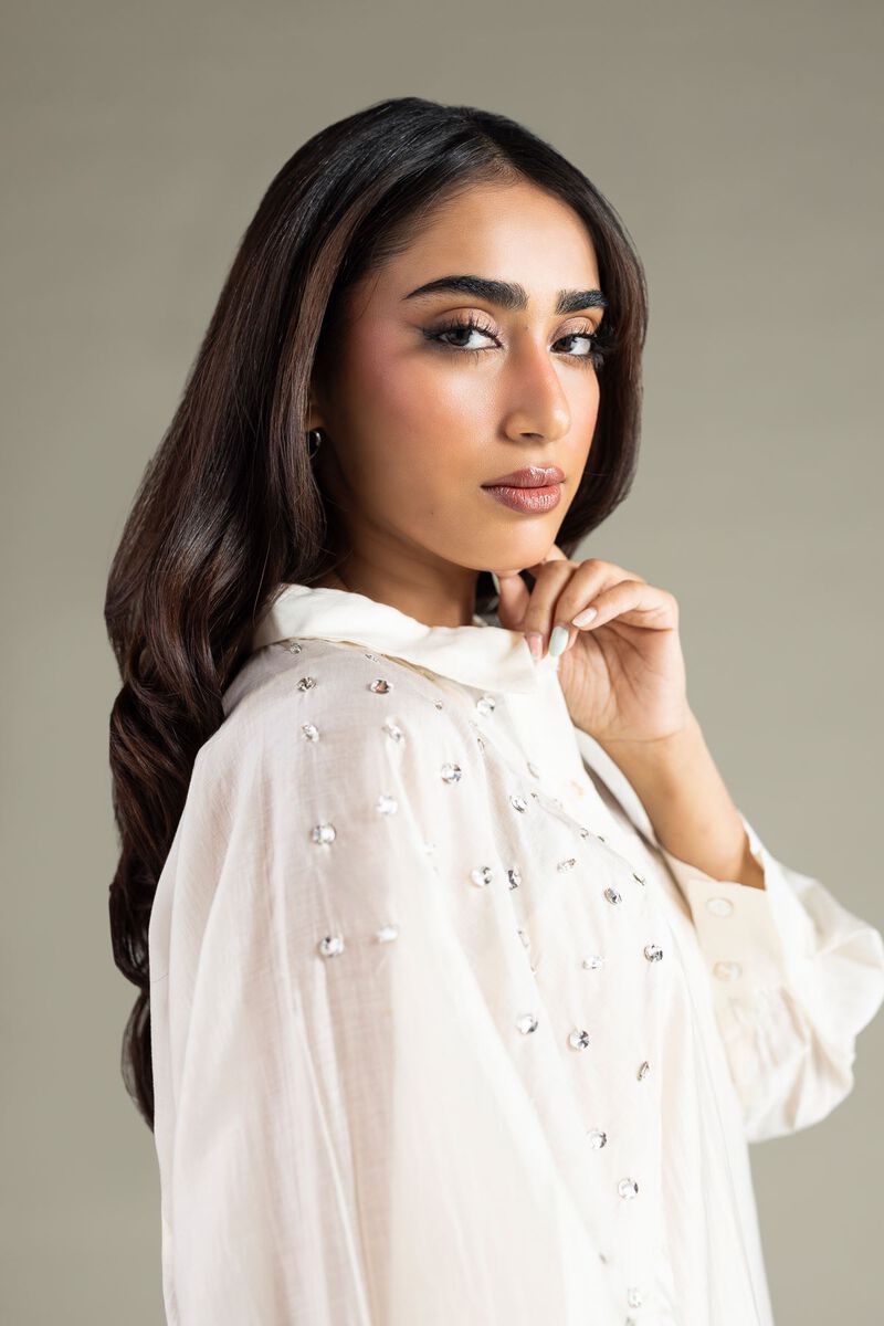 Embroidered | Raw Silk | Shirt | USD 17.50