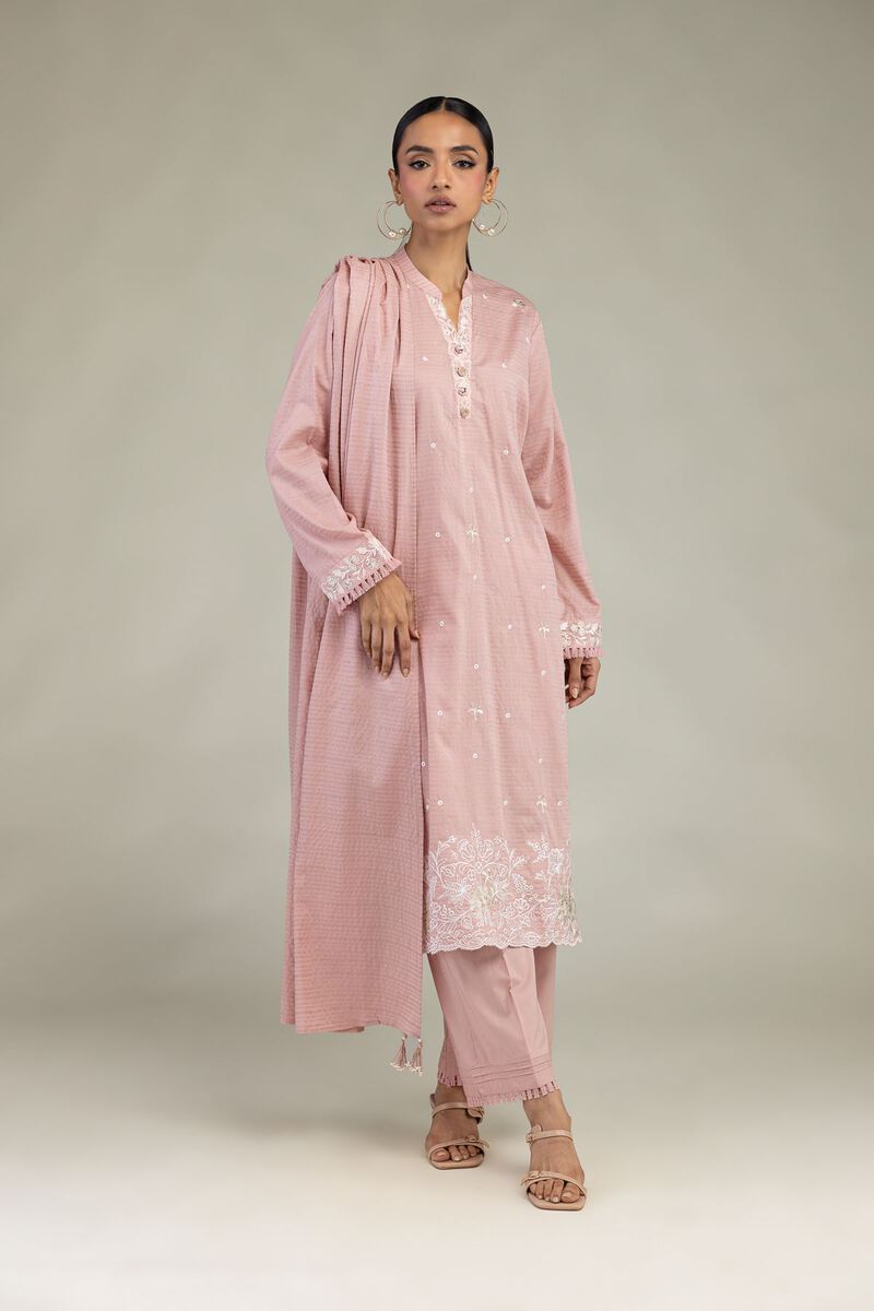 Embroidered | Messuri Dobby | Messuri Tailored 3-Piece | USD 85.00