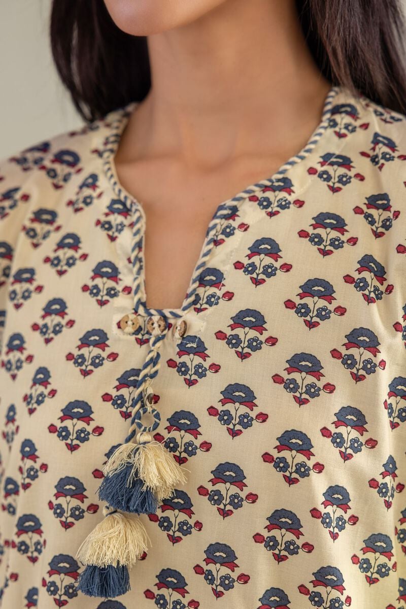 Printed | Cambric | Floral Longline Kurta | USD 35.00