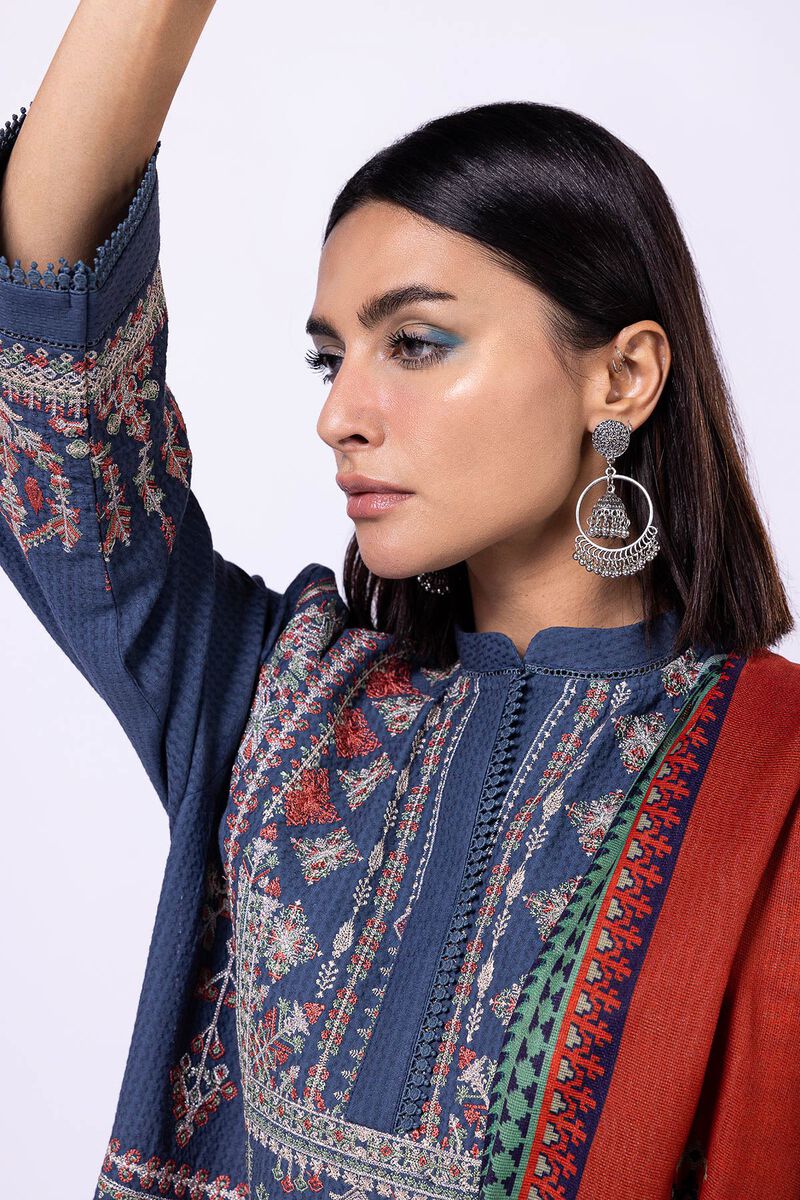 Embroidered | Diamond Dobby | Fabrics 3 Piece | null