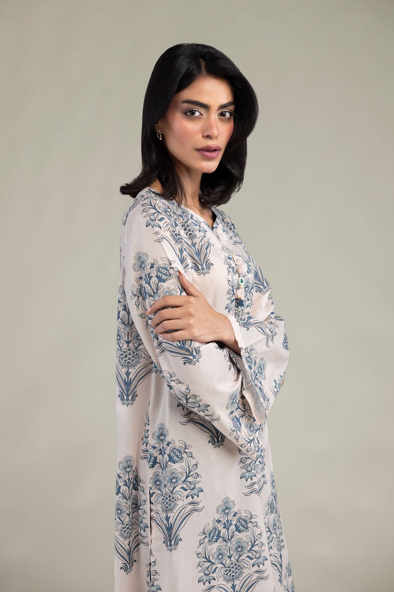 Embroidered | Cambric | Floral Printed Kurta | USD 35.00
