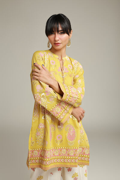 Printed | Cambric | Cambric Drawstring Kurta | USD 35.00
