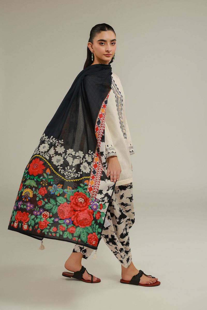 Embroidered | Cotton Net | Dupatta | USD 25.00