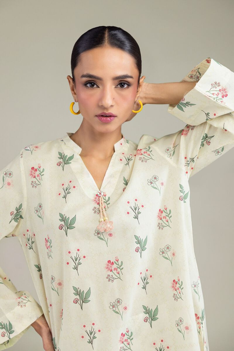 Printed | Cambric | Floral Cambric Kurta | USD 30.00