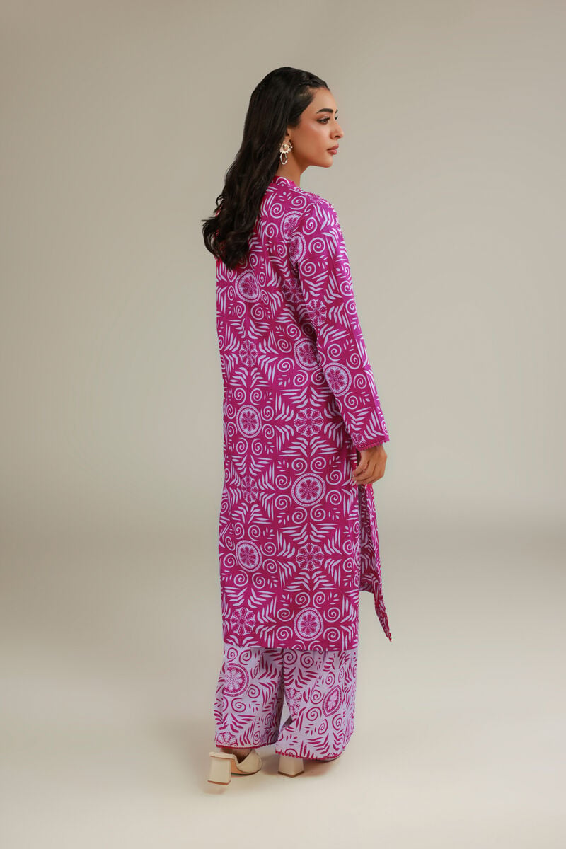 Printed | Textured Cotton | Long V-Neck Kurta | USD 15.00
