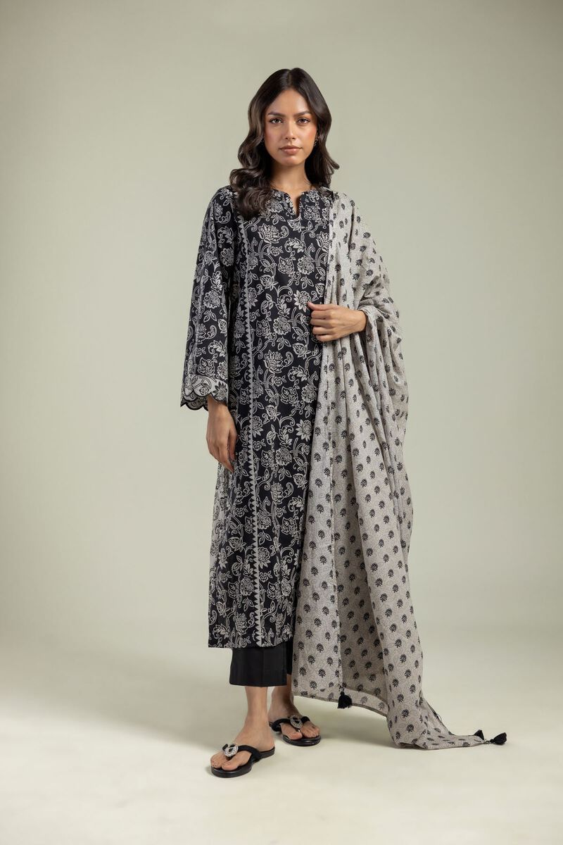 Printed | Lawn | Off-White Lawn Dupatta | USD 25.00