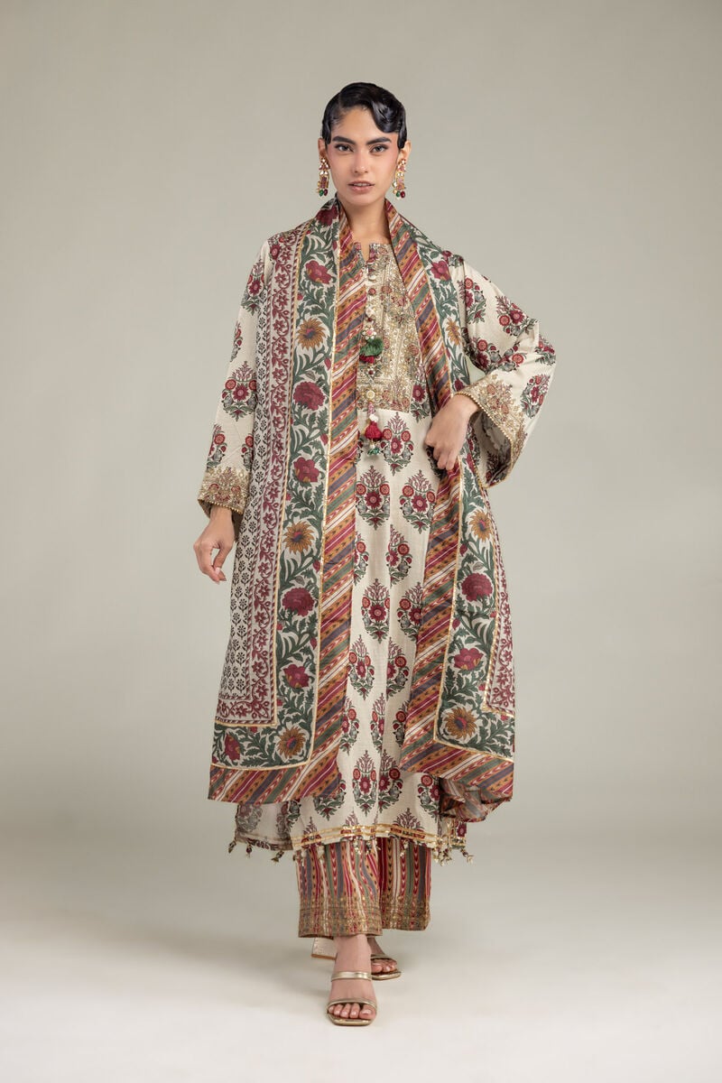 Embroidered | Polyester Silk | Printed Silk Dupatta | USD 30.00