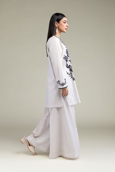 Embroidered | Cambric | Solid Summer Pants | USD 25.00