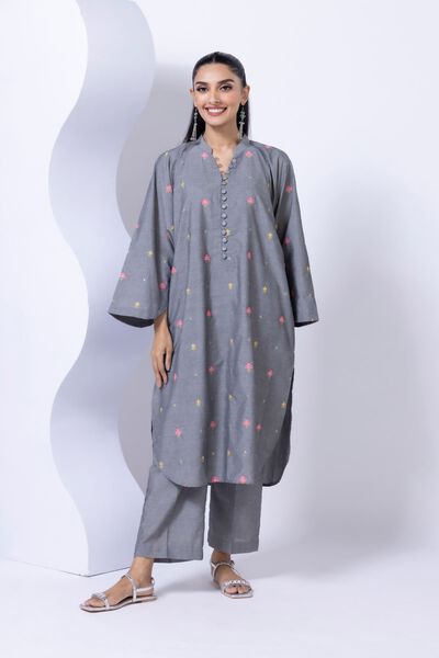 Embroidered | Chambray | Kurta | USD 30.00