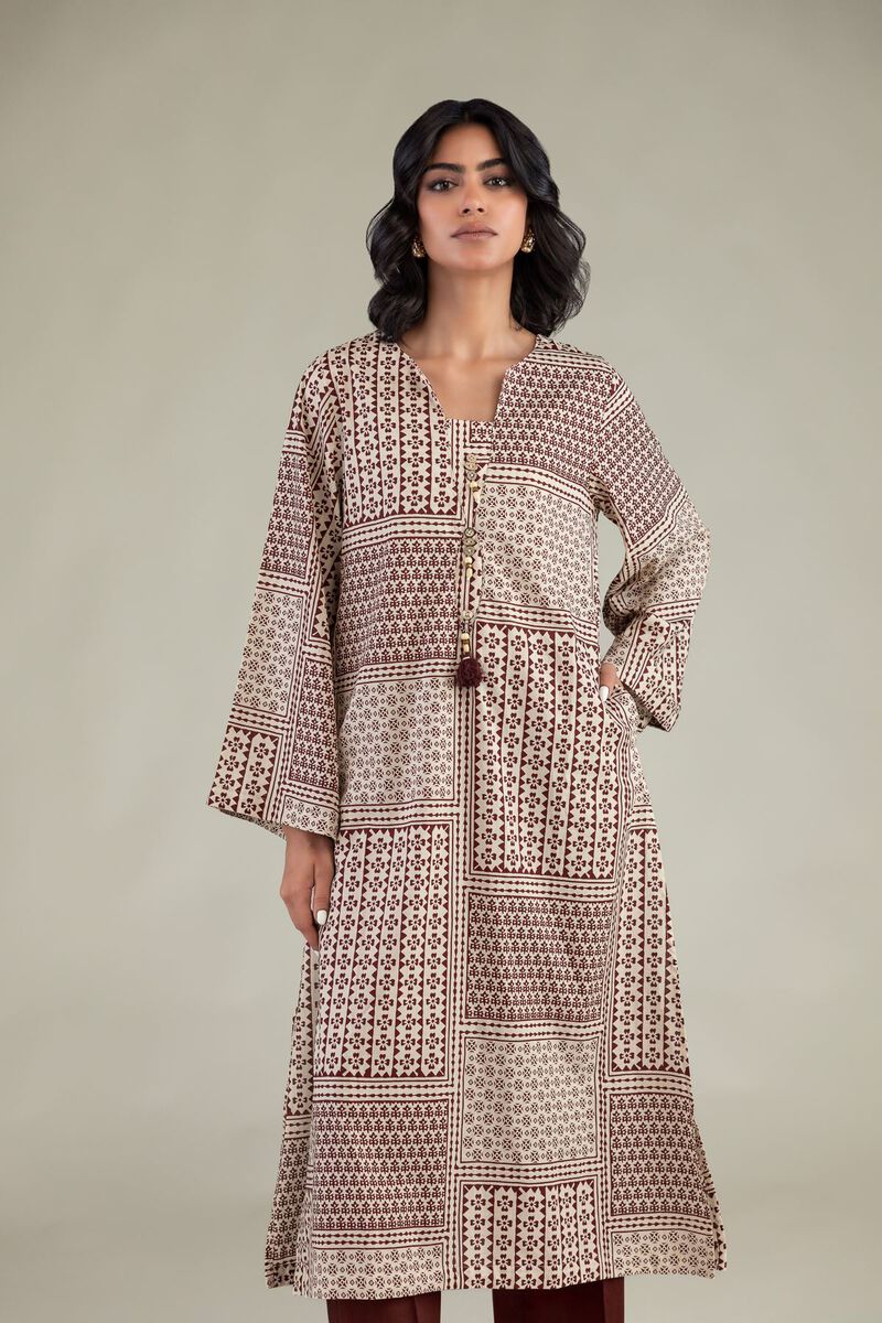 Printed | Cambric | Cambric Longline Kurta | USD 17.50
