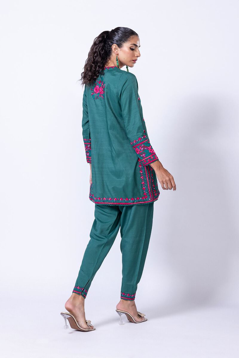 Embroidered | Raw Silk | Kurta | USD 30.00