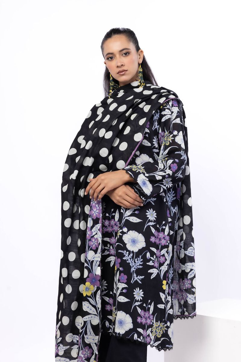 Printed | Textured Cotton | Tailored 3 Piece | USD 45.00