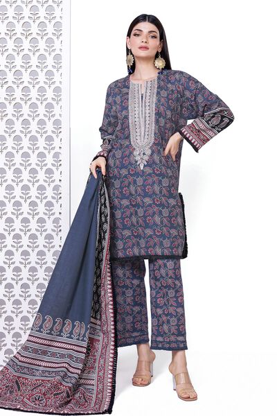 Embroidered | Light Khaddar | Tailored 3 Piece | USD 35.00